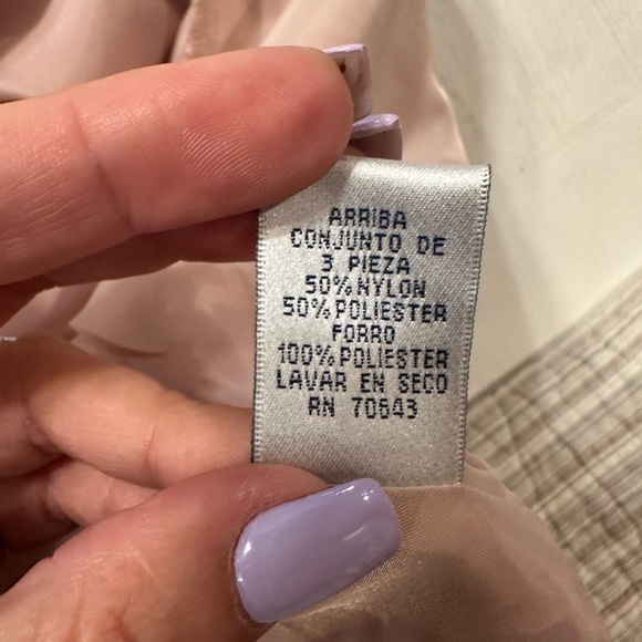 Jessica Howard 3-Piece Set Skirt Suit Blush Pink Floral 12P - Picture 10 of 16